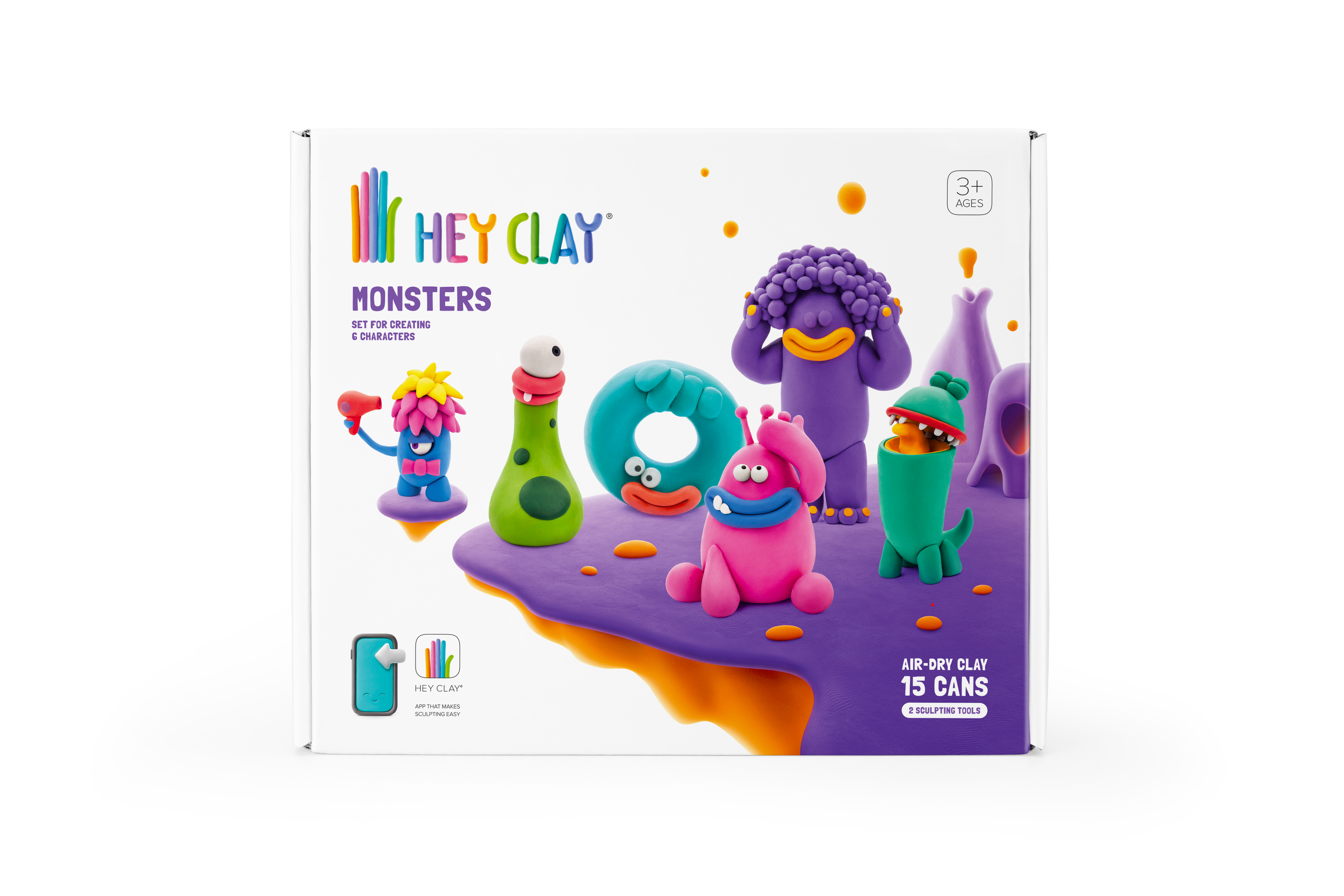 Boetseerklei Monsters - 6 figuren