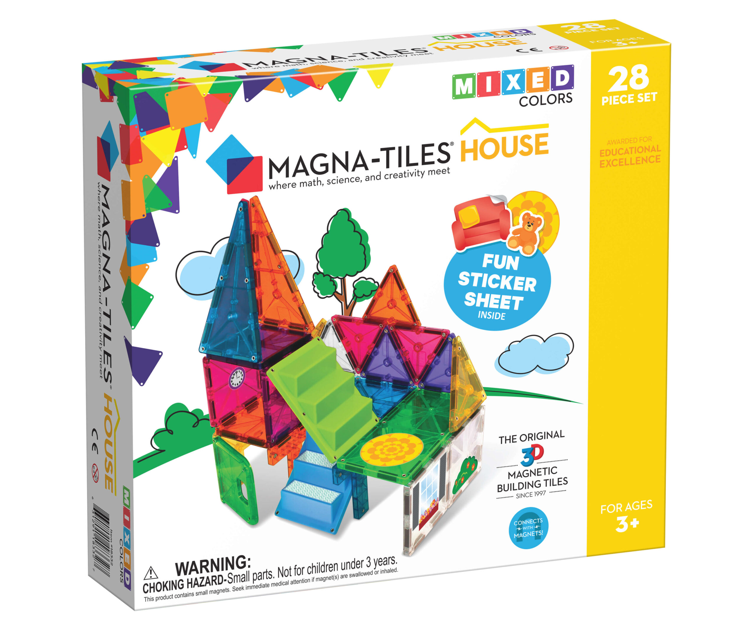 Magna-Tiles Clear Colors House Set 28 stuks