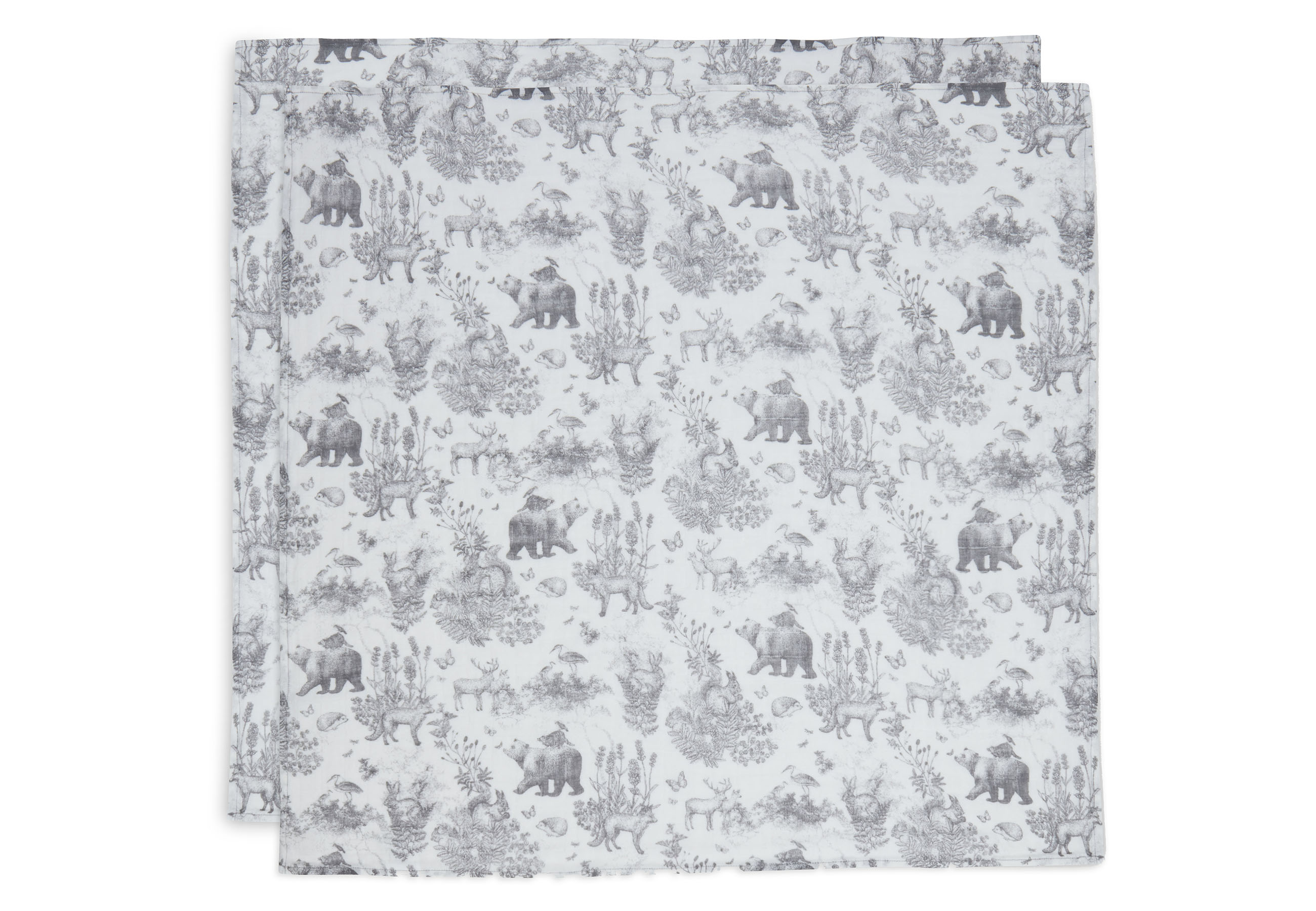 Hydrofiel Multidoek 70x70cm Pimpelmees Forest Animals (2pck)