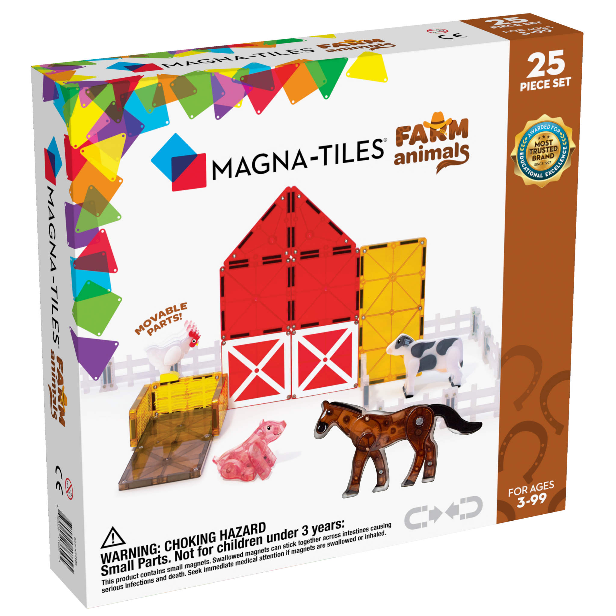 MAGNA-TILES Farm Animals 25 stuks