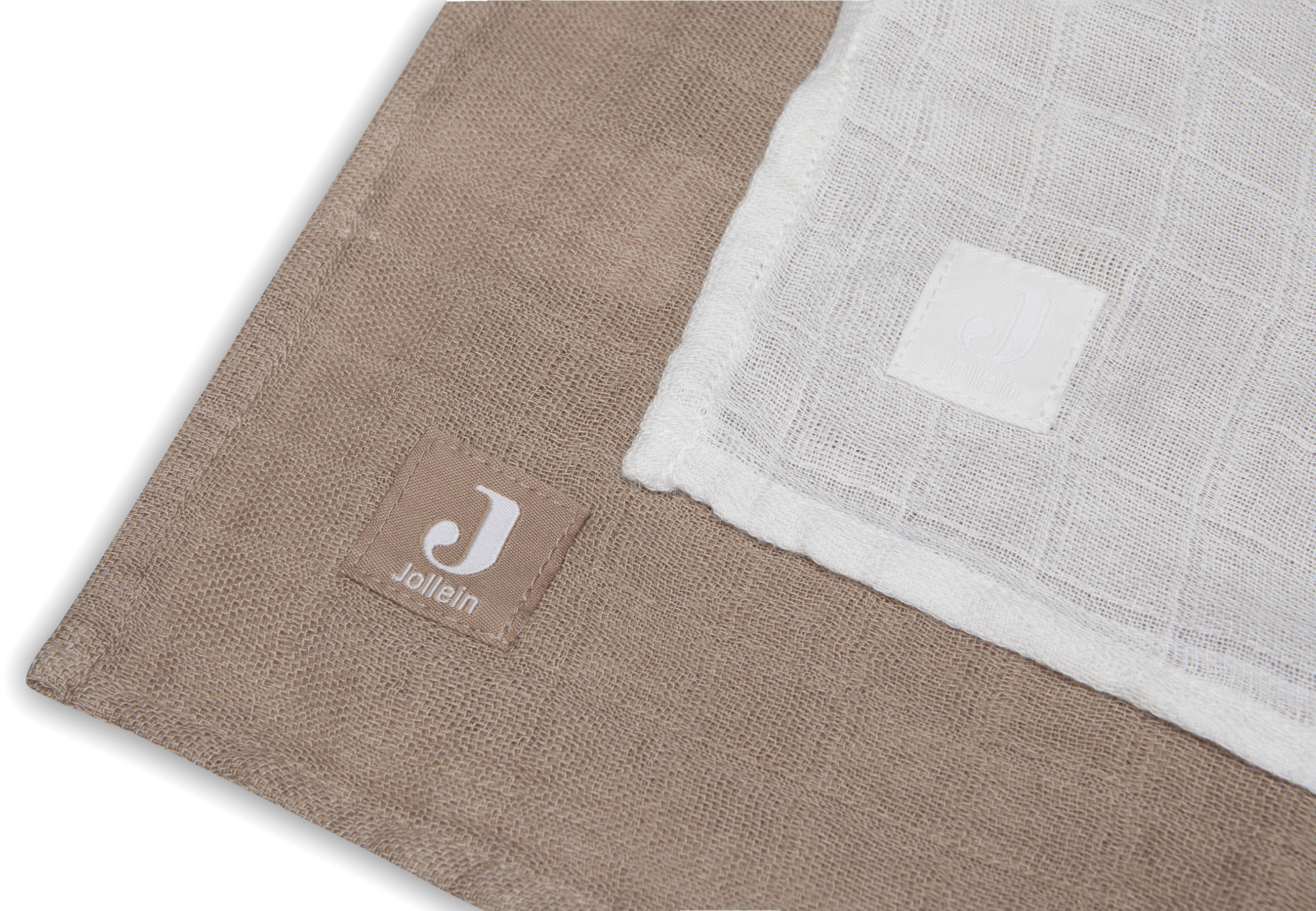 Hydrofiele Doek Bamboe Katoen - Groot - Biscuit / Ivory (2 stuks)