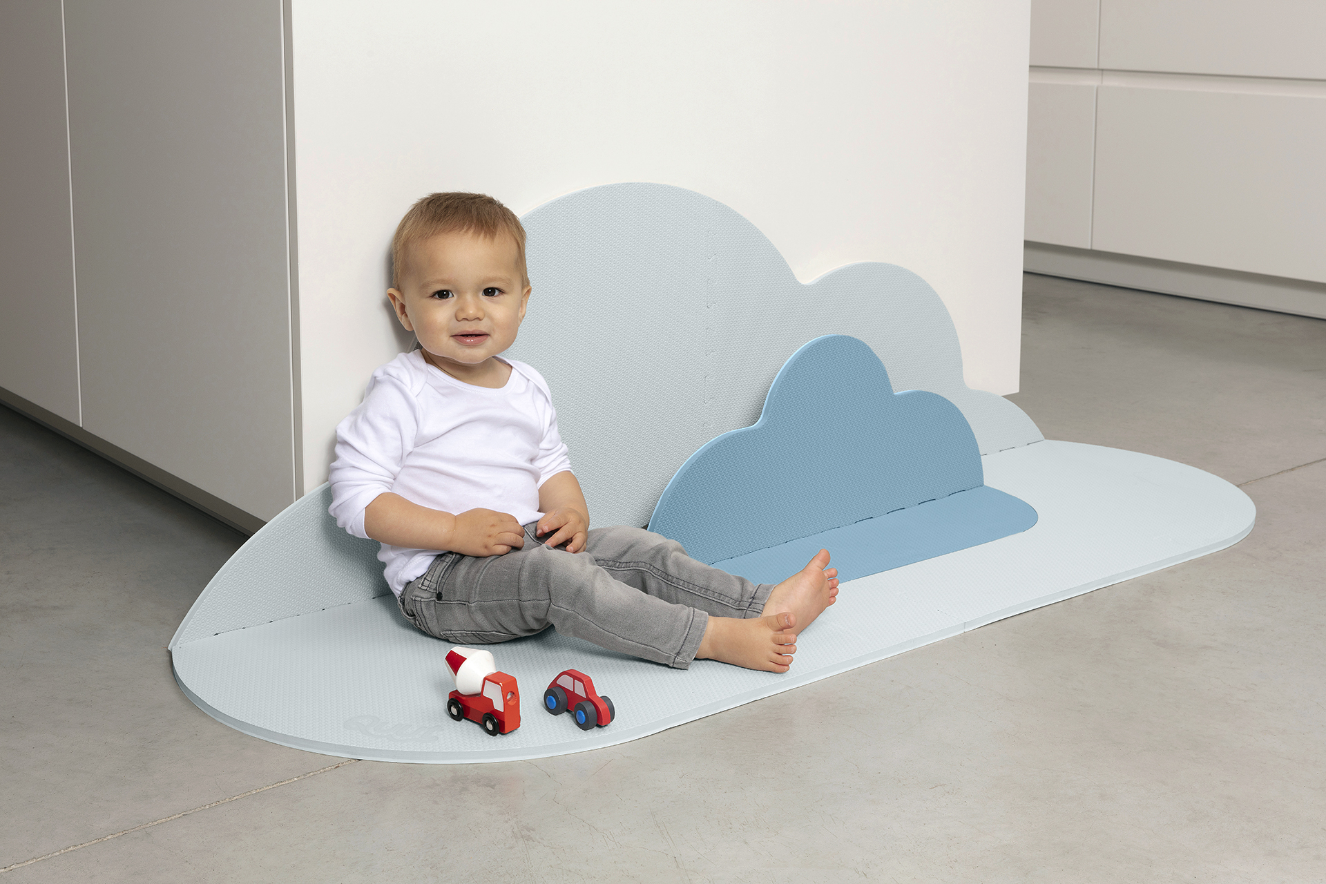 Speelmat cloud small - dusty blue Speelmat cloud small - dusty blue
