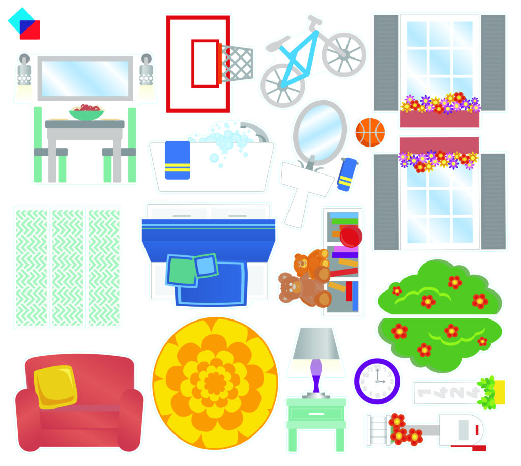 Magna-Tiles Clear Colors House Set 28 stuks
