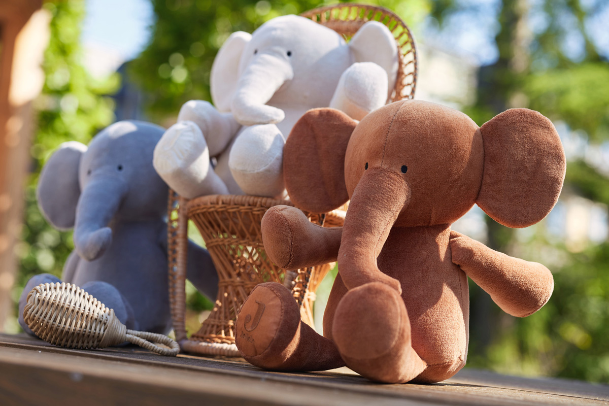 Knuffel elephant - Caramel