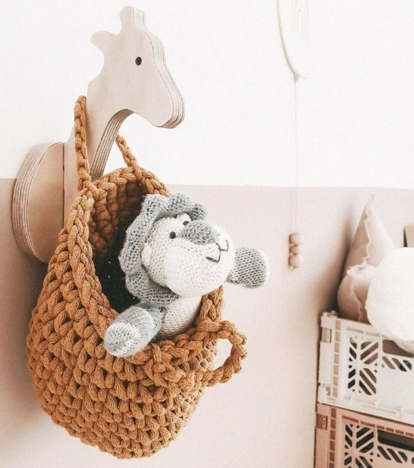 Houten wandhaak - Giraffe Ted