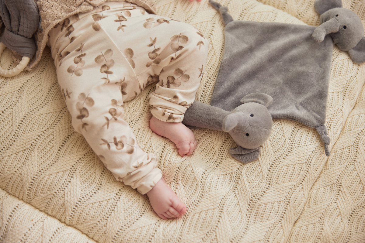 Knuffeldoekje elephant - Storm grey