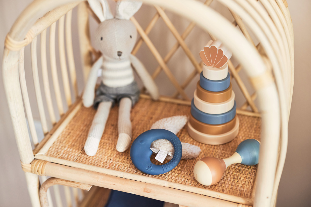 Houten rammelaar maracas - Blue