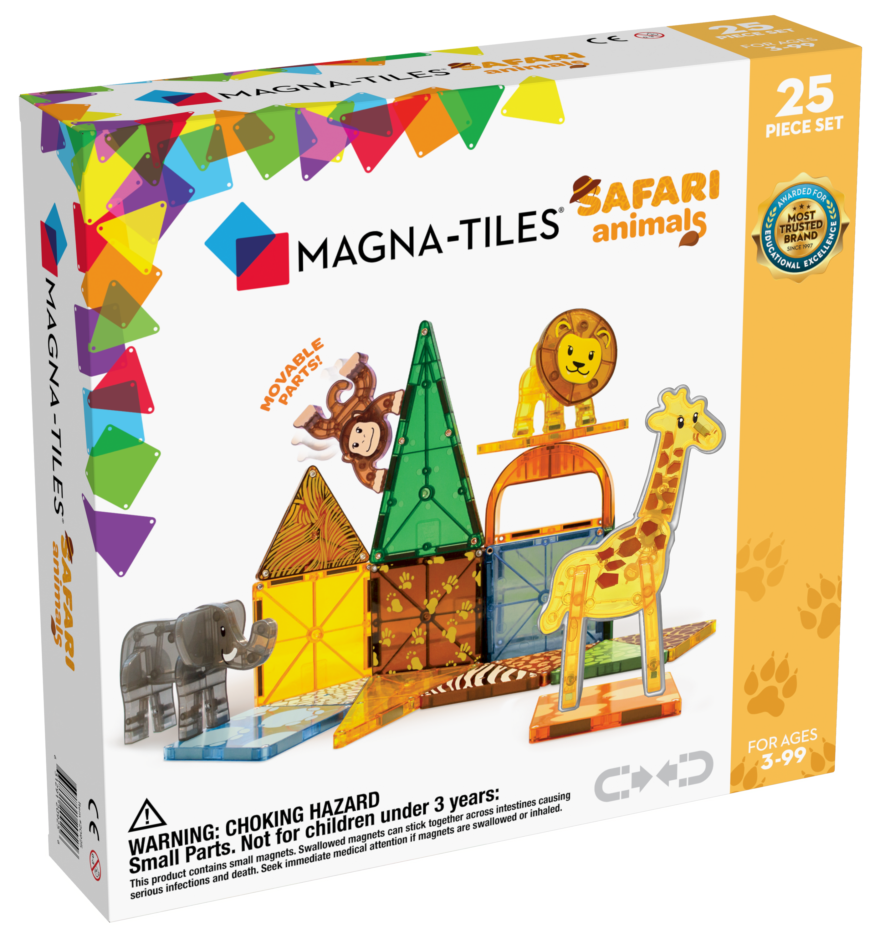 MAGNA-TILES Safari Animals 25 stuks