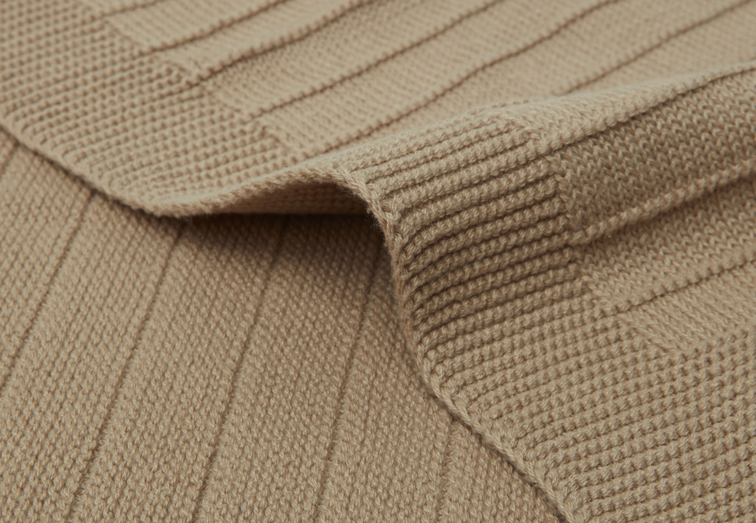 Deken Wieg Pure Knit - Biscuit