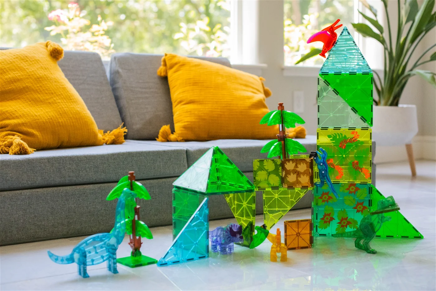 MAGNA-TILES Dino World XL 50 stuks