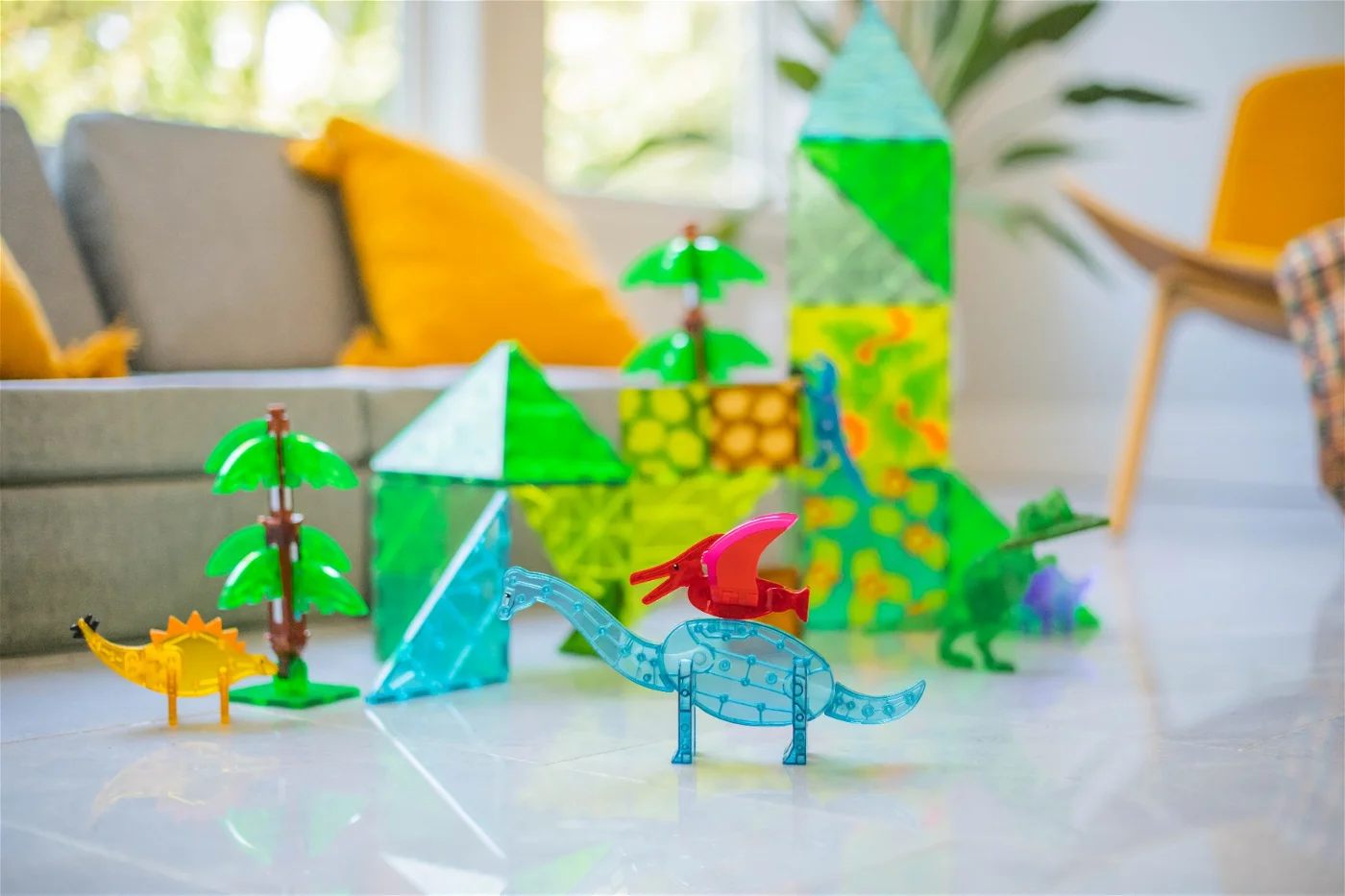 MAGNA-TILES Dino World XL 50 stuks