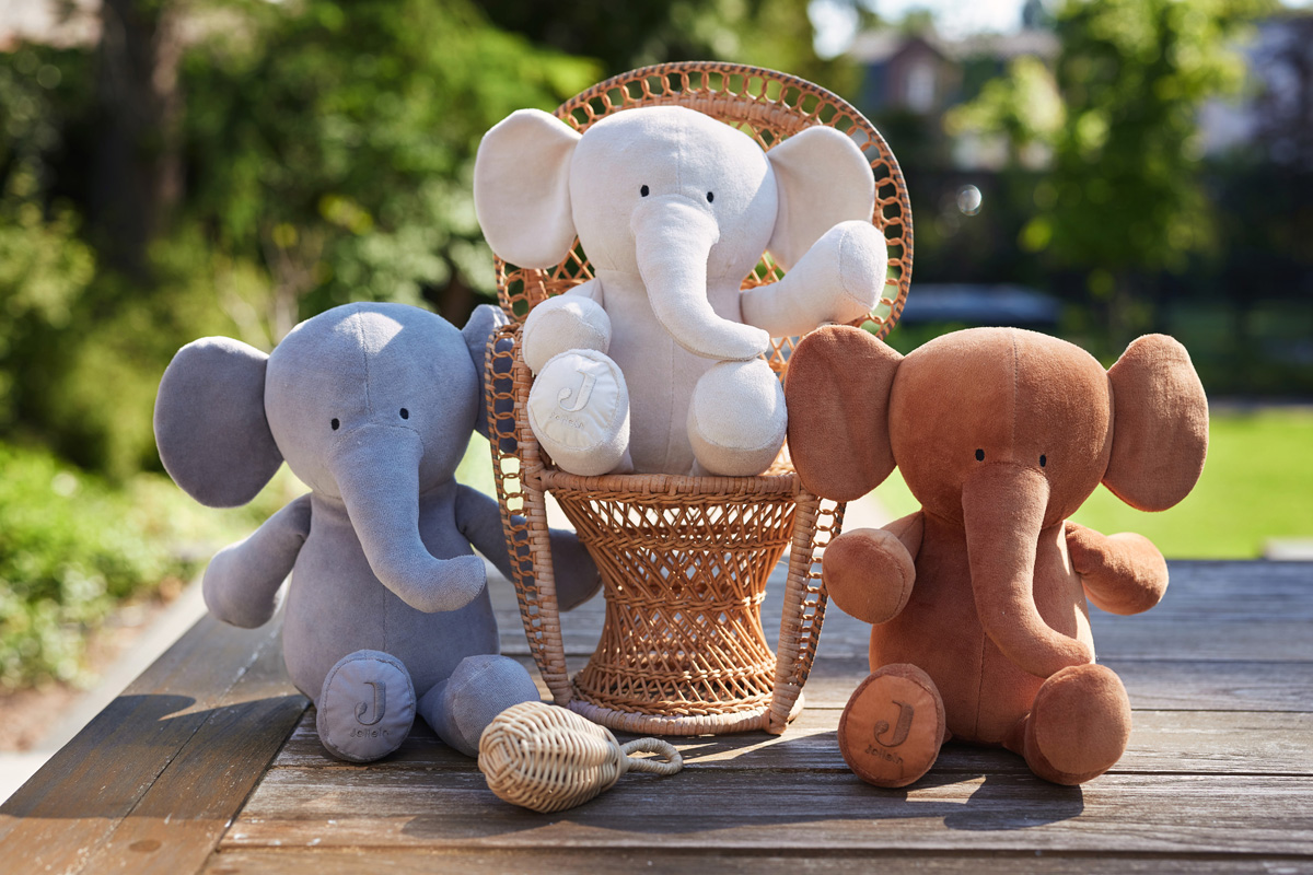 Knuffel elephant - Caramel
