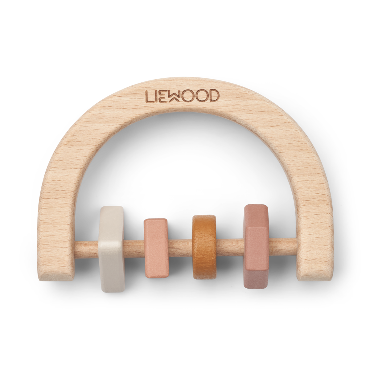 LIEWOOD Bryn Houten Rammelaar - Dark rose multi mix