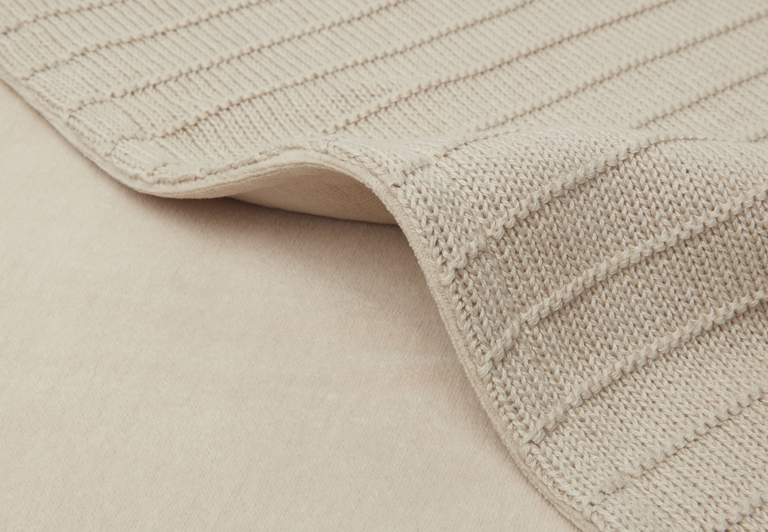 Deken Wieg Velvet Pure Knit - Nougat