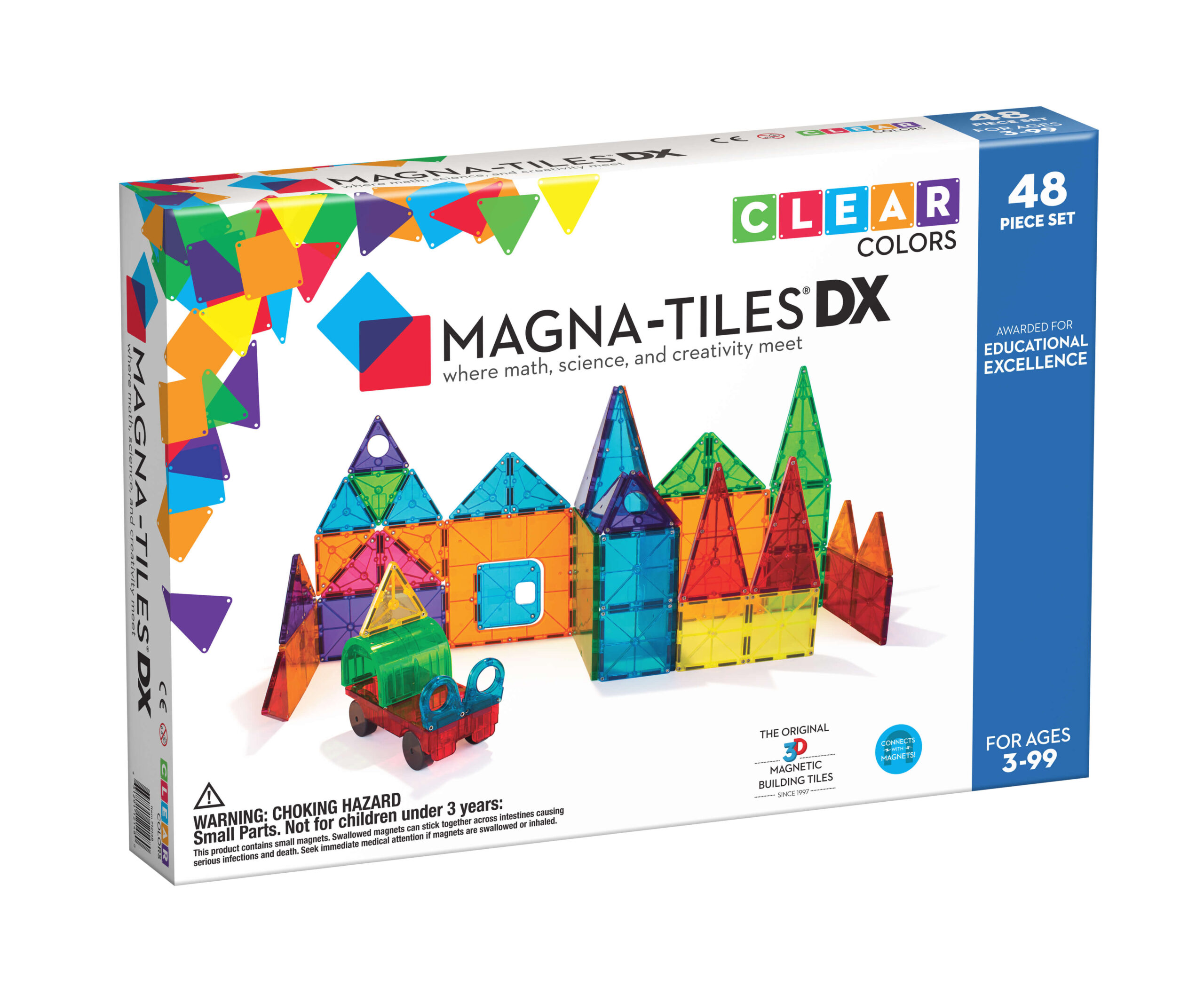 MagnaTiles Clear Colors 48 stuks Deluxe set