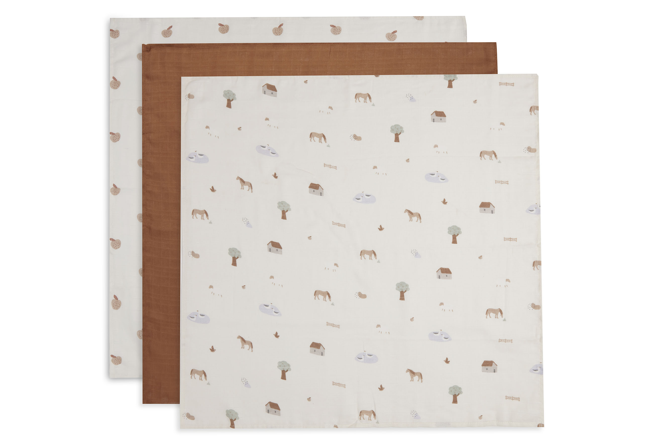 Hydrofiele Doek Small 70x70cm - Farm - 3 Stuks