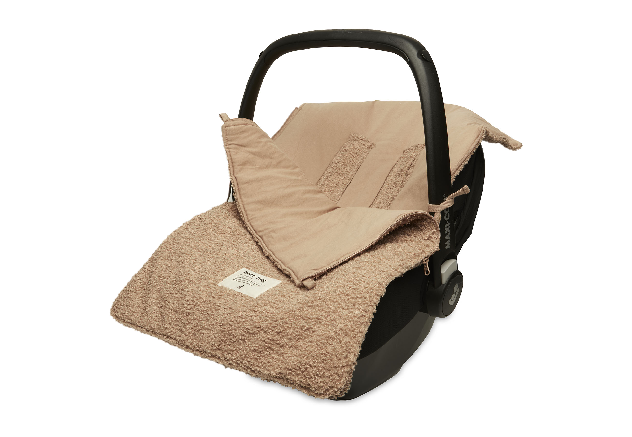 Voetenzak voor Autostoel en Kinderwagen Boucle - Biscuit