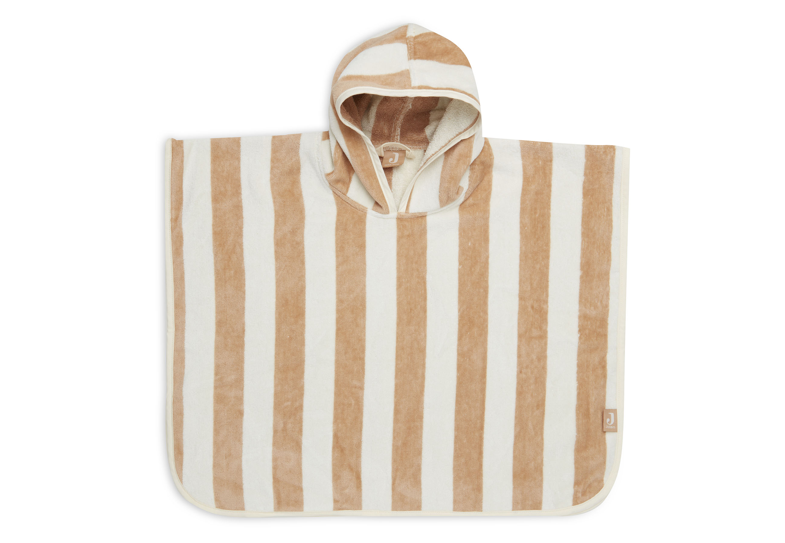Badponcho Stripe Terry - Biscuit - GOTS