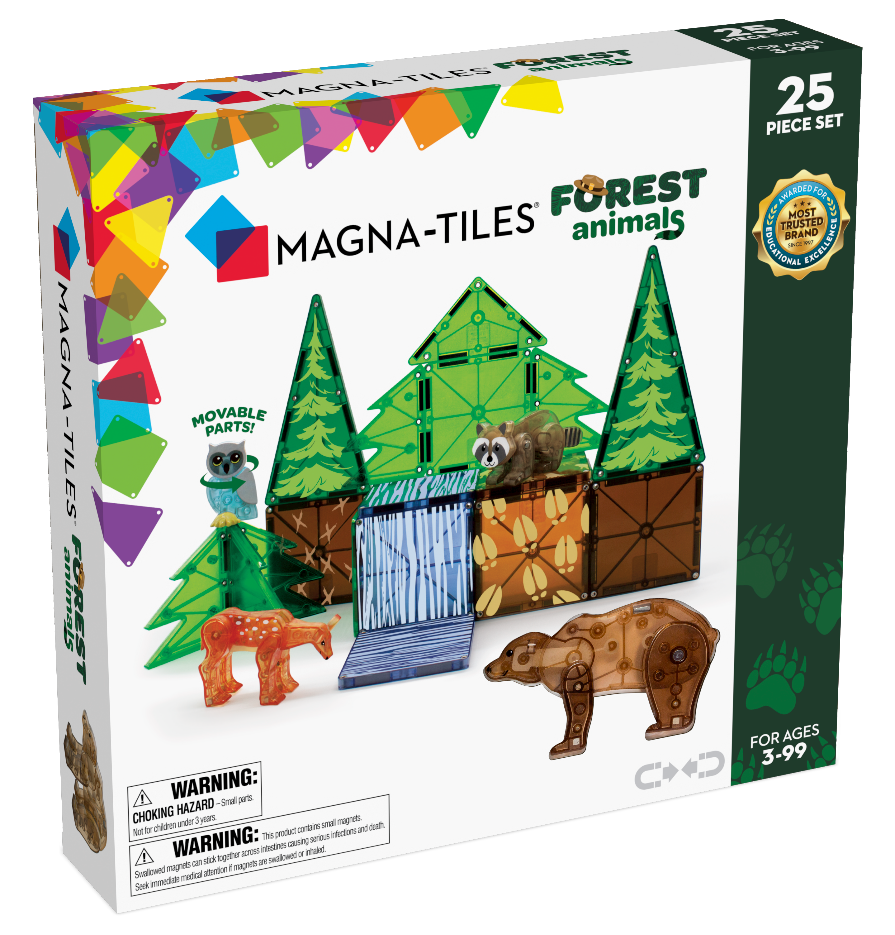 MAGNA-TILES Forest Animals 25 stuks