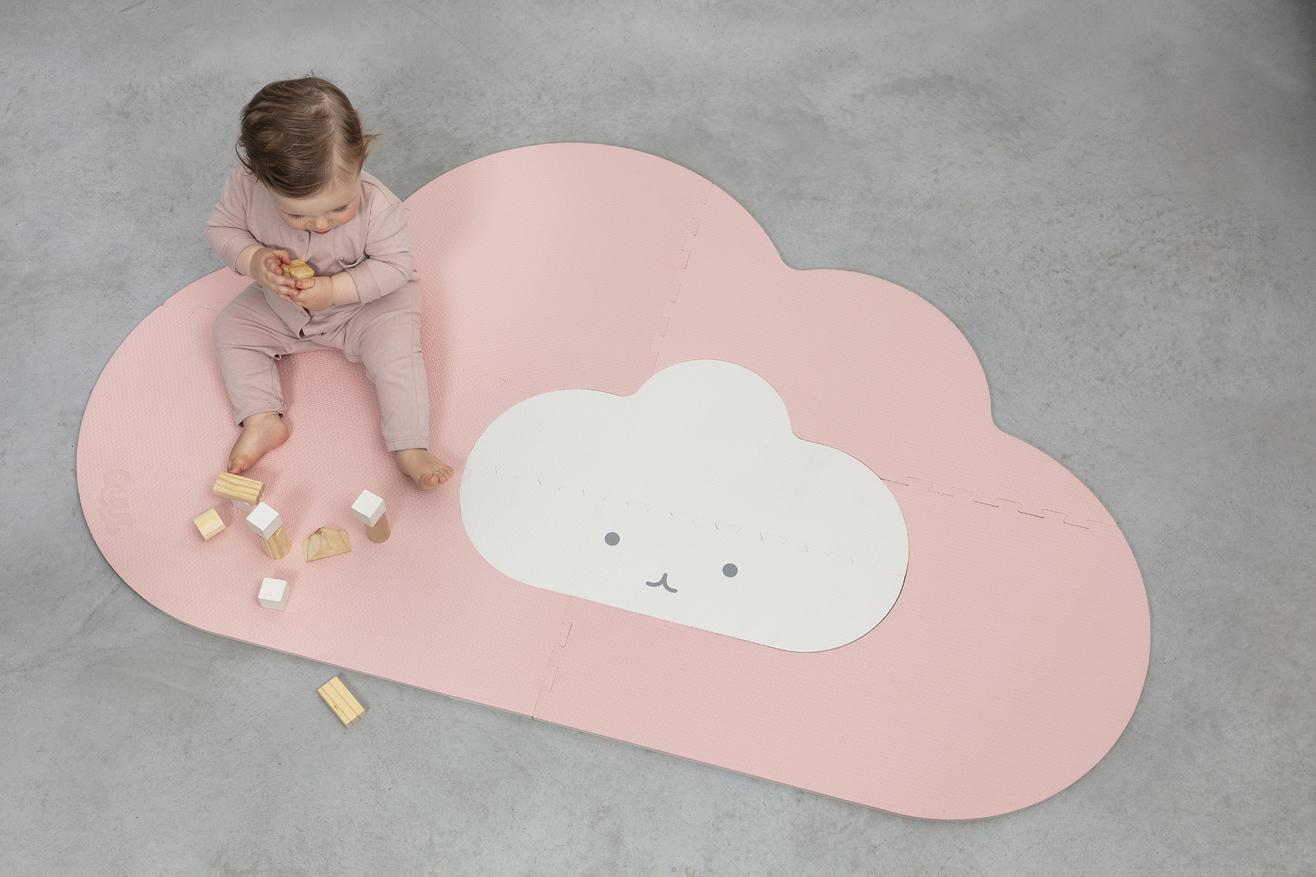 Speelmat cloud small - blush rose Speelmat cloud small - blush rose
