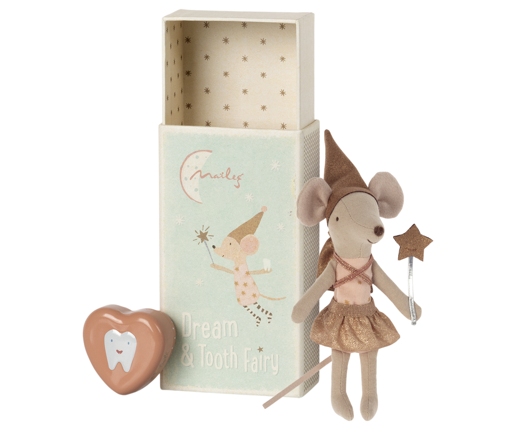 Maileg Tandenfee muis in doosje - roze