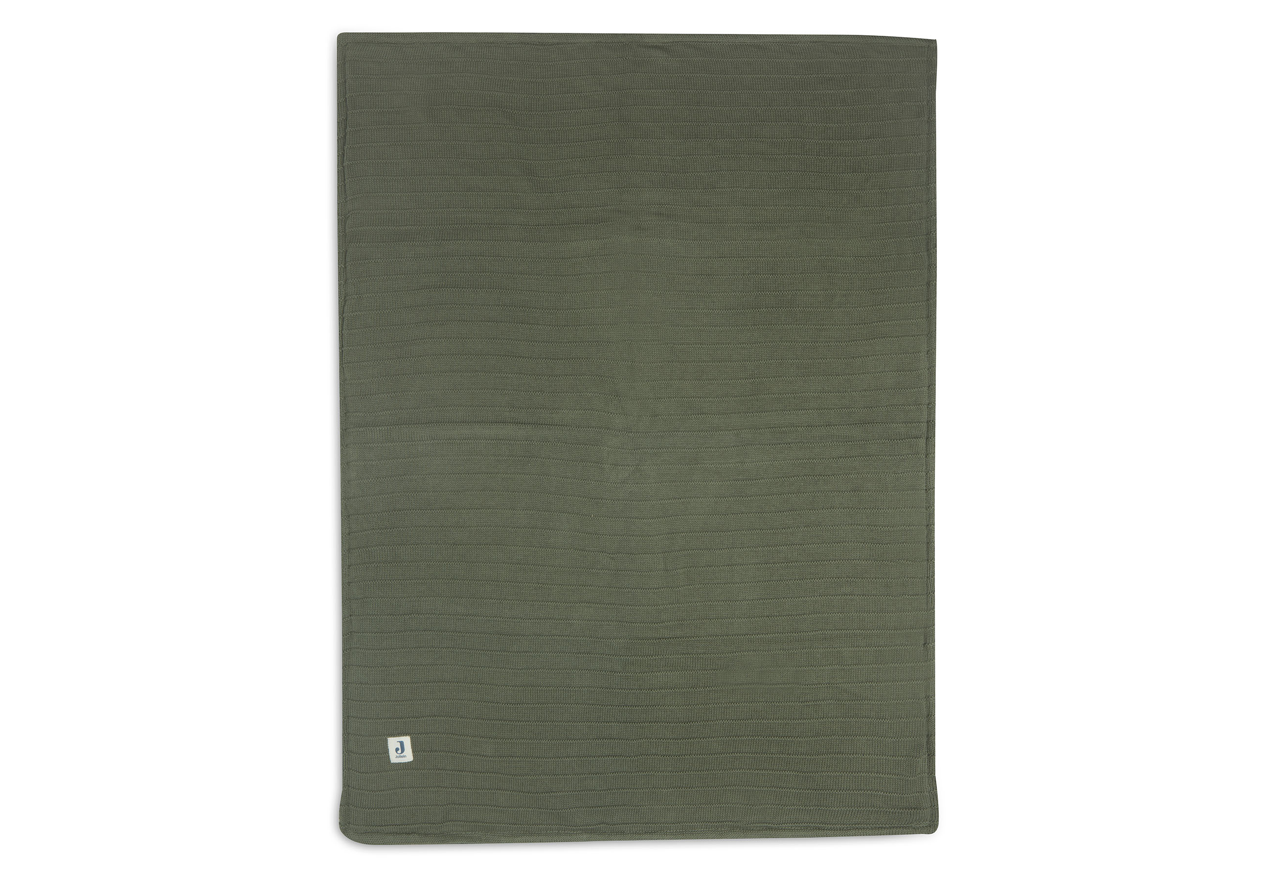Deken Ledikant Velvet Pure Knit - Leaf green
