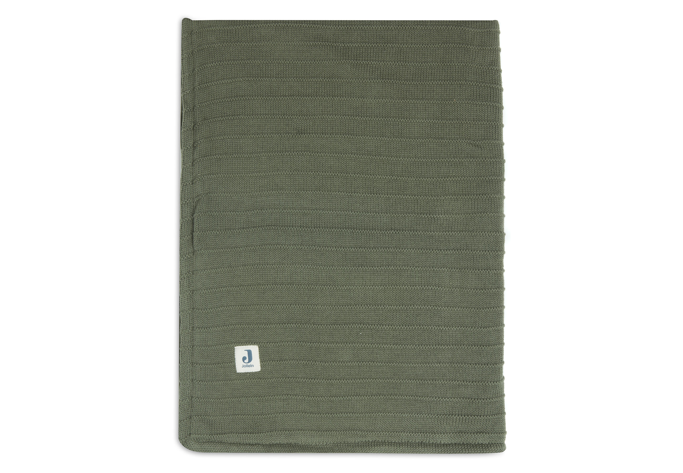 Deken Ledikant Velvet Pure Knit - Leaf green