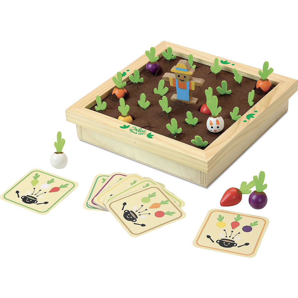 Geheugenspel, in de tuin