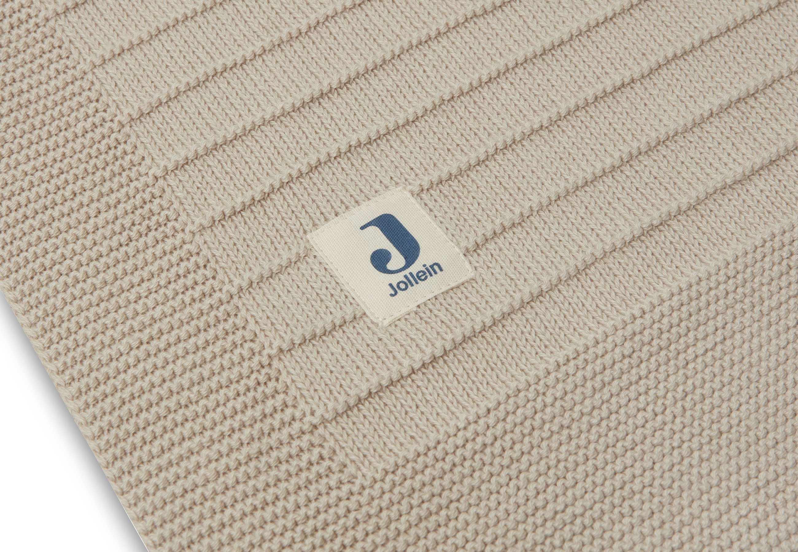 Deken Ledikant Pure Knit - Nougat