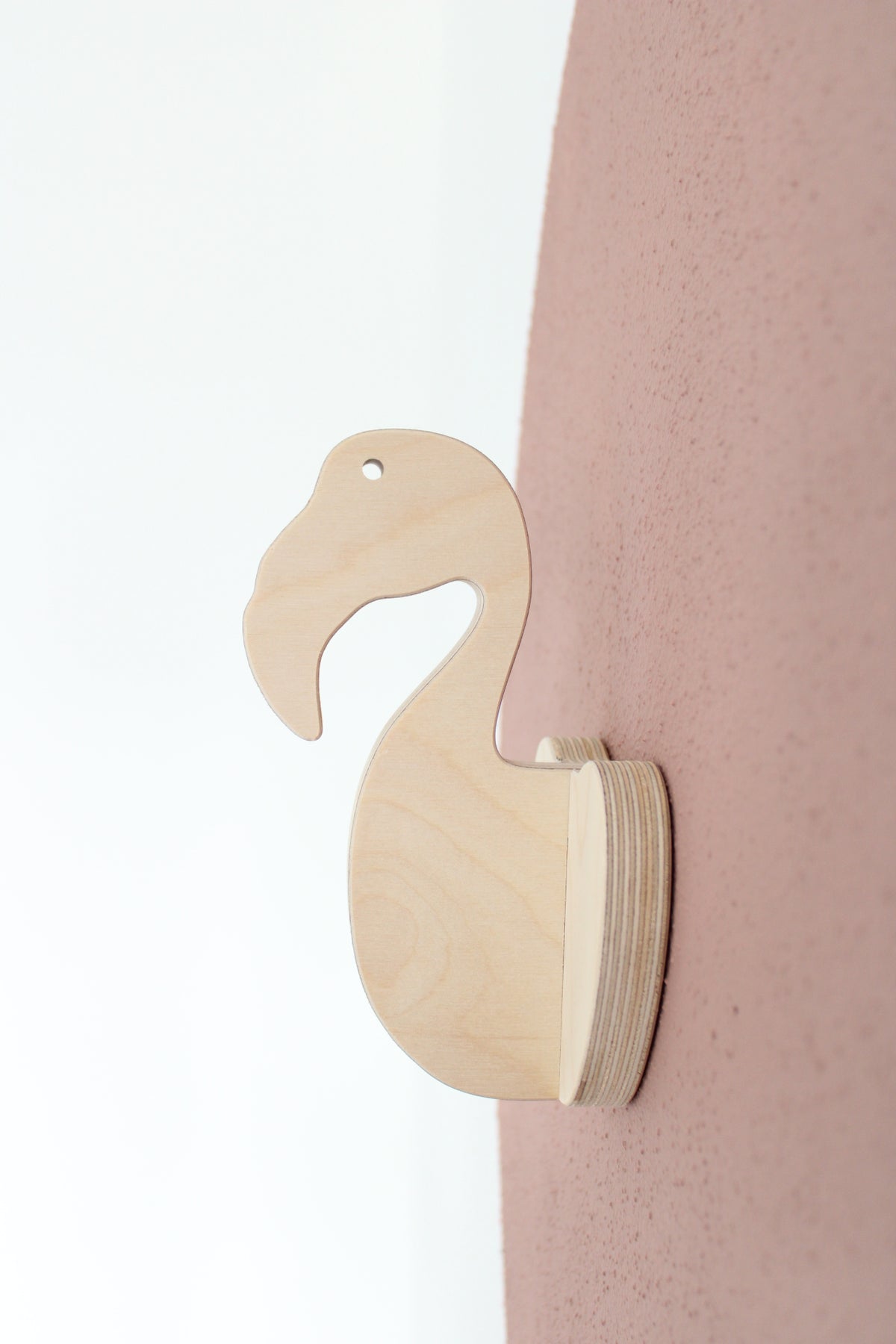 Houten wandhaak - Flamingo Fay