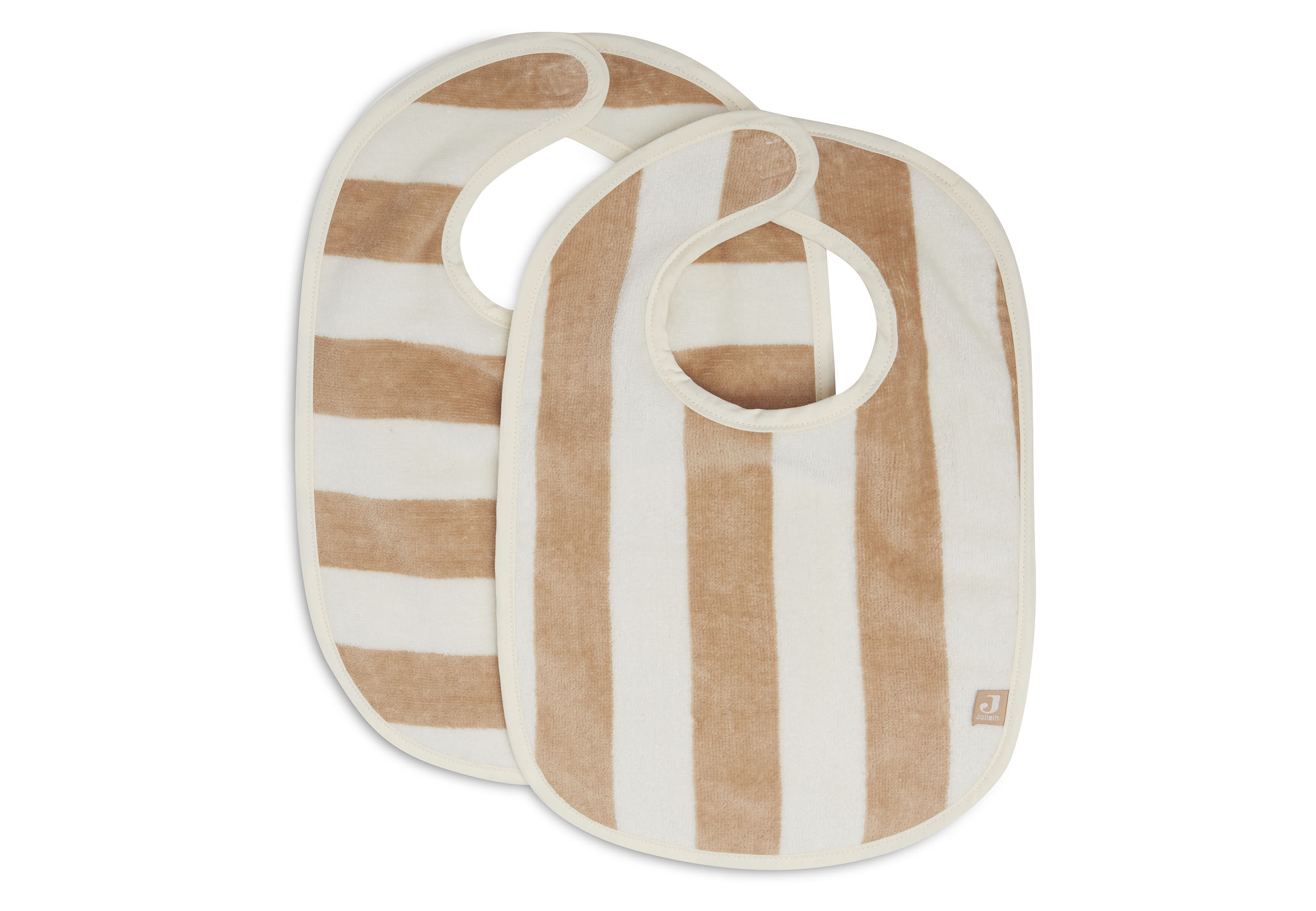 Slab Stripe Terry (2 stuks) - Biscuit - GOTS
