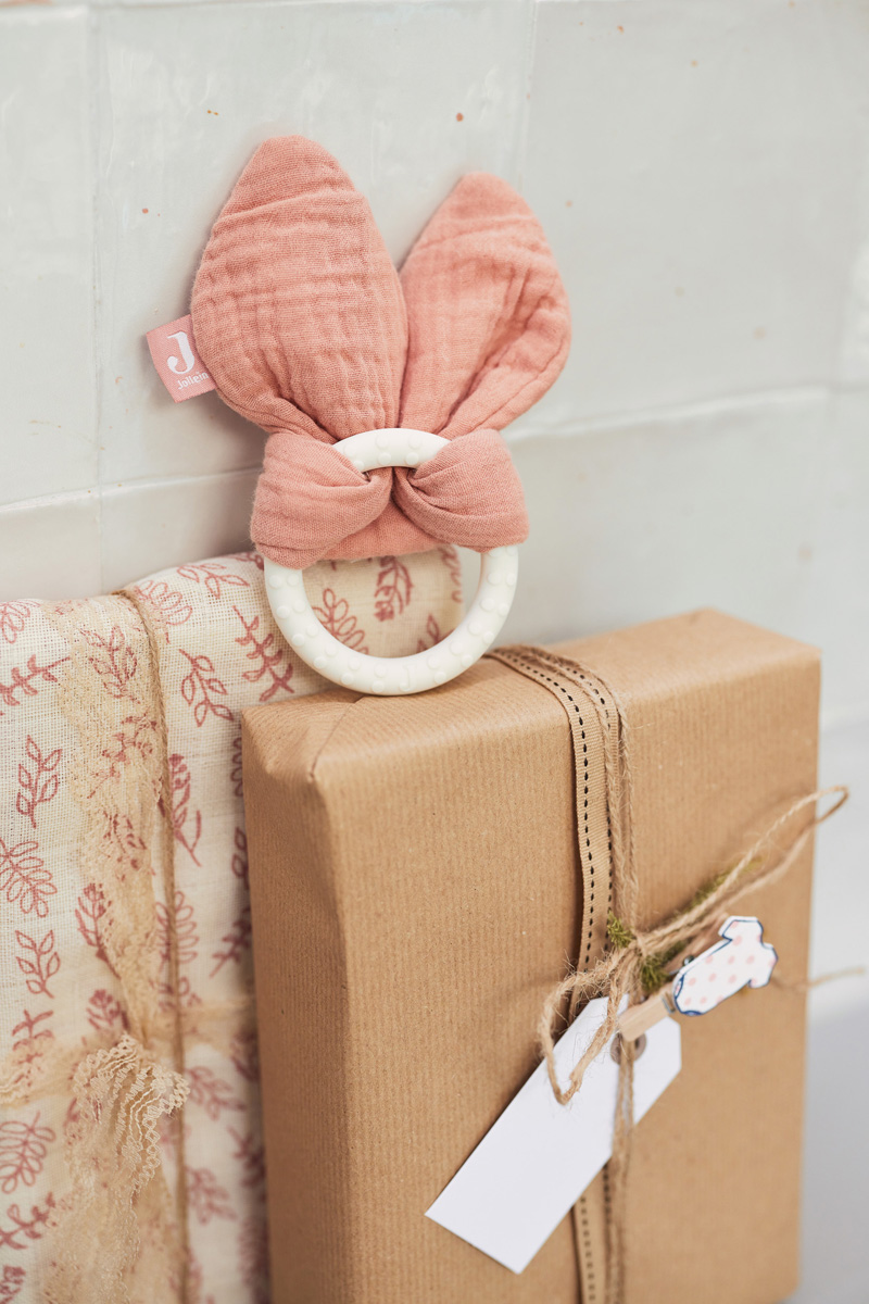 Bijtring Bunny ears - Rosewood