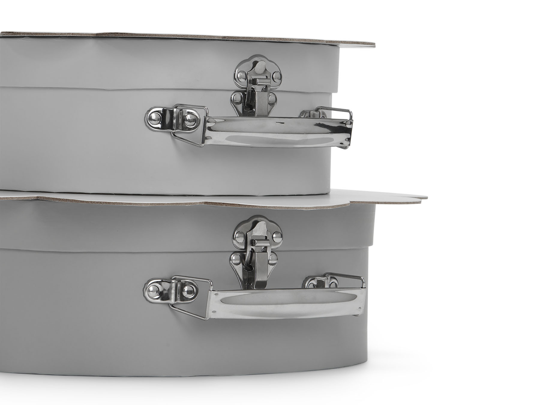 Speelkoffertjes Schelp (2 stuks) - Grey
