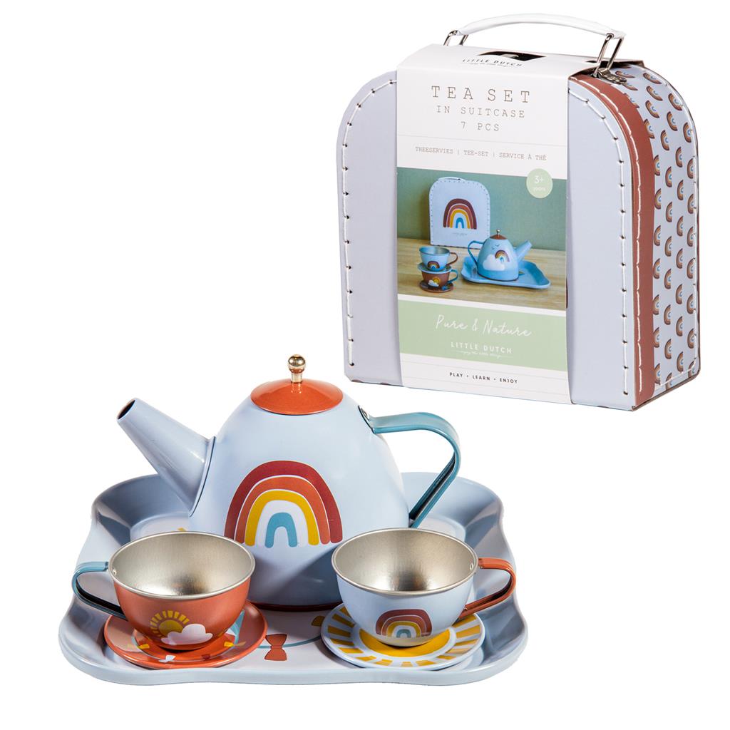 Servies in koffer Rainbow