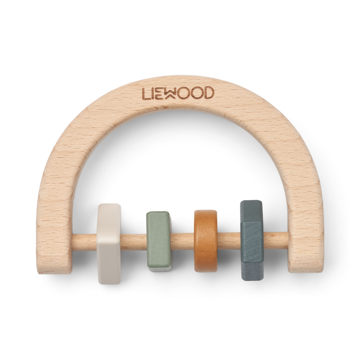 LIEWOOD Bryn Houten Rammelaar - Faune green multi mix