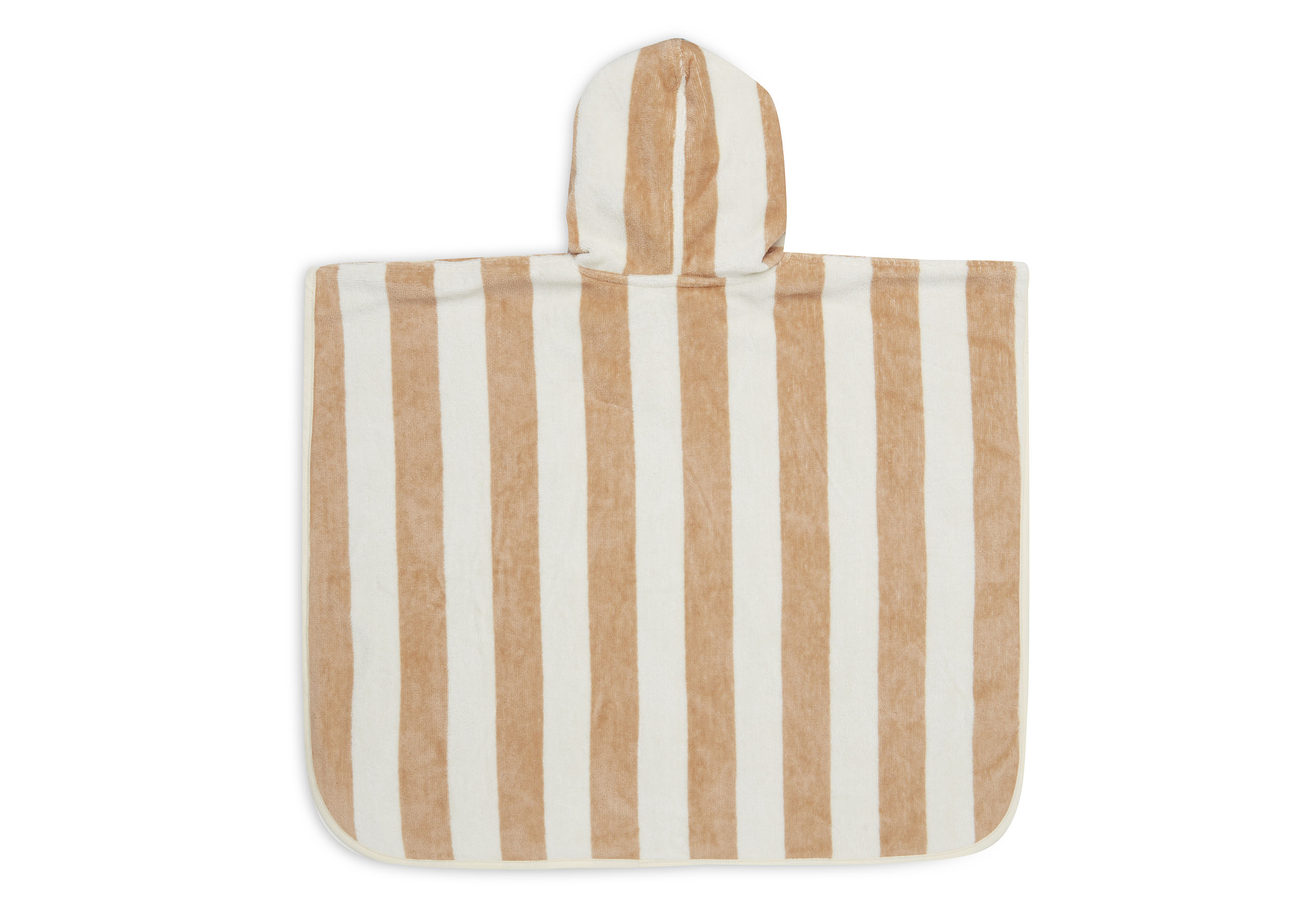 Badponcho Stripe Terry - Biscuit - GOTS
