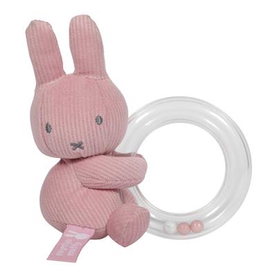 Nijntje Rib rammelaar pink baby