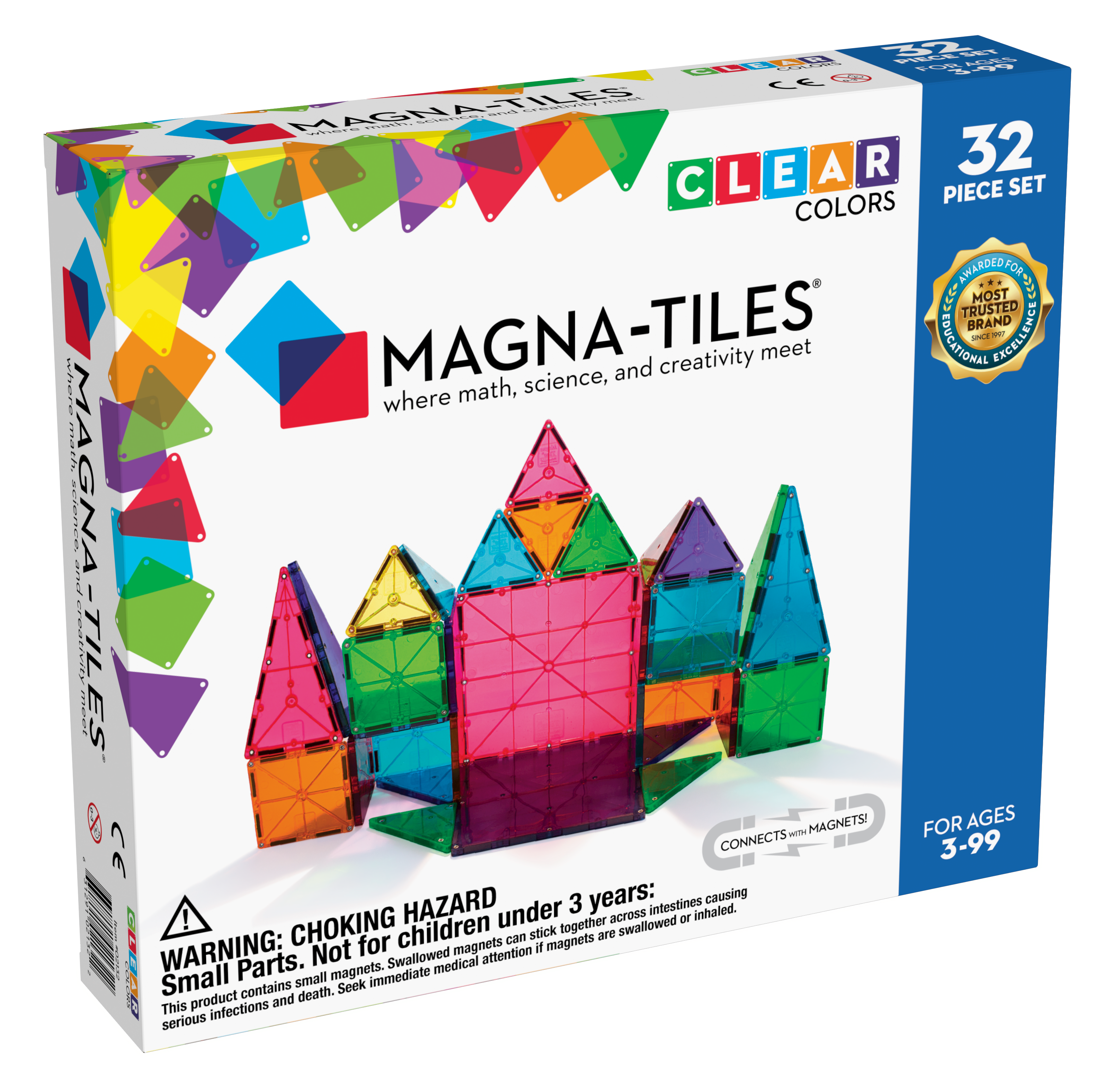 Magna-Tiles Clear Colors 32 stuks