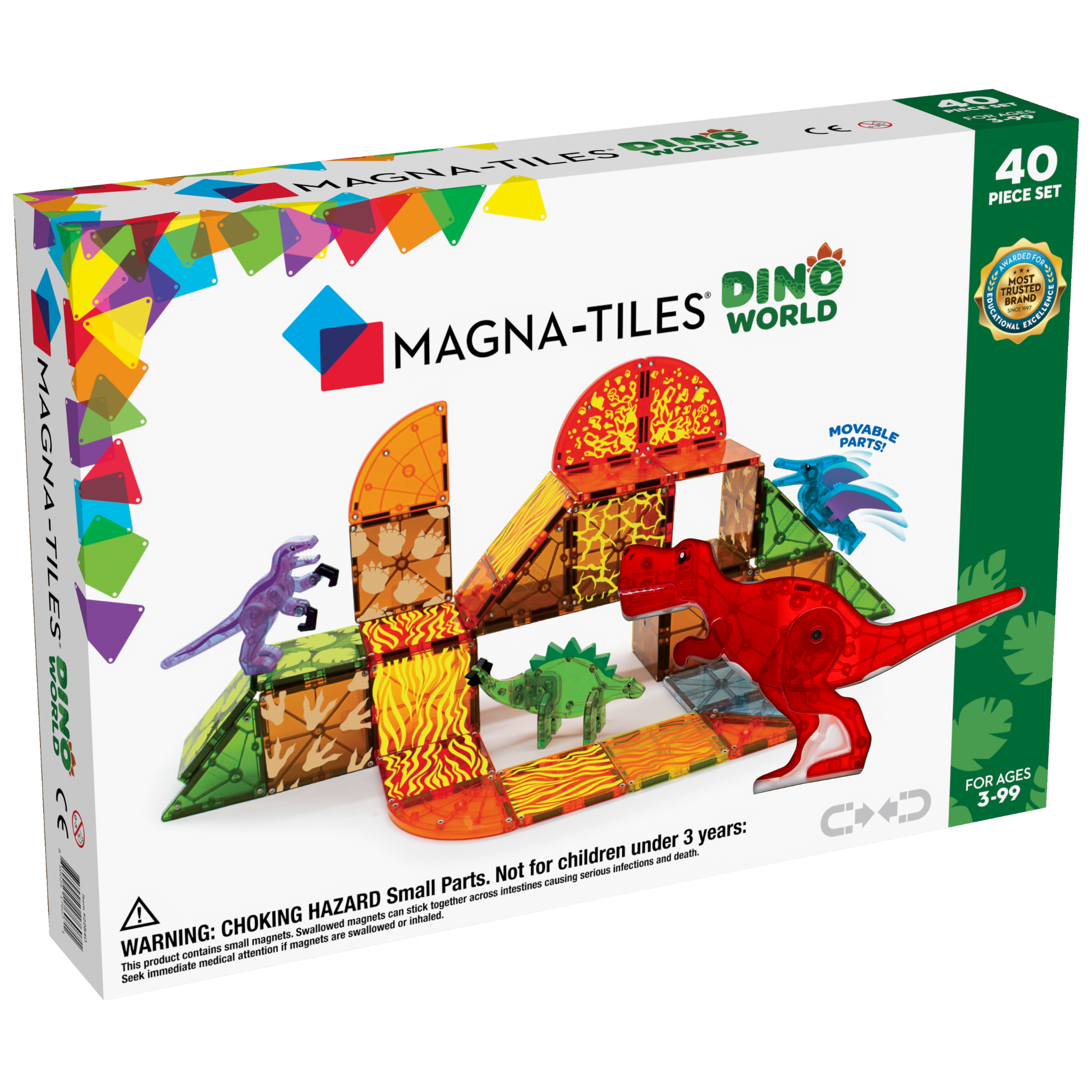 MAGNA-TILES Dino World 40 stuks