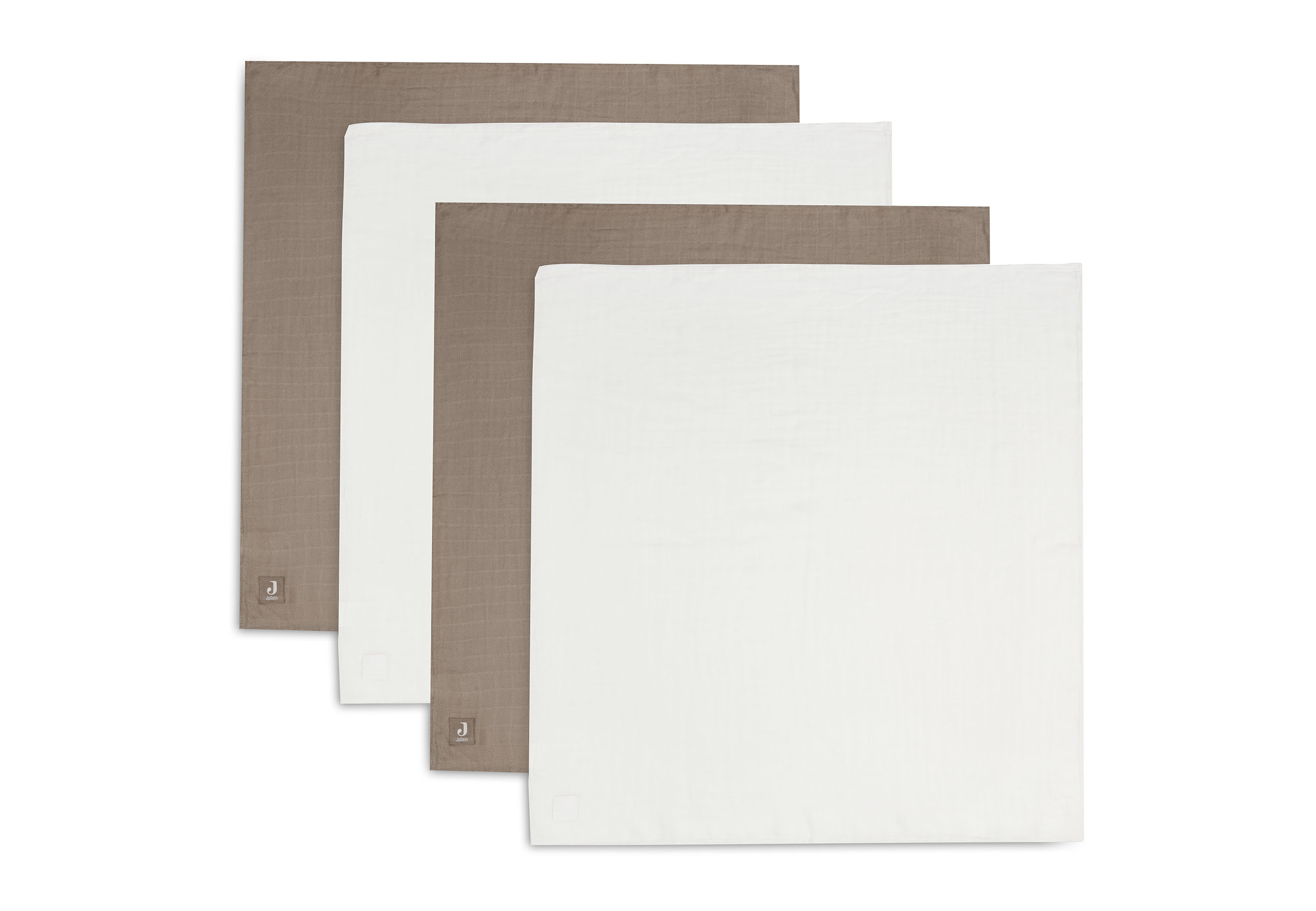 Hydrofiele Doek Bamboe Katoen - Klein - Biscuit / Ivory (4 stuks)