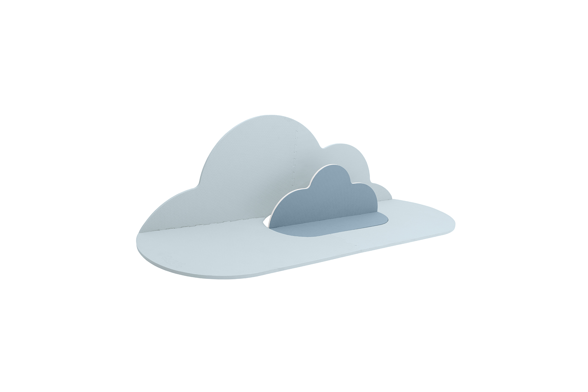 Speelmat cloud small - dusty blue Speelmat cloud small - dusty blue