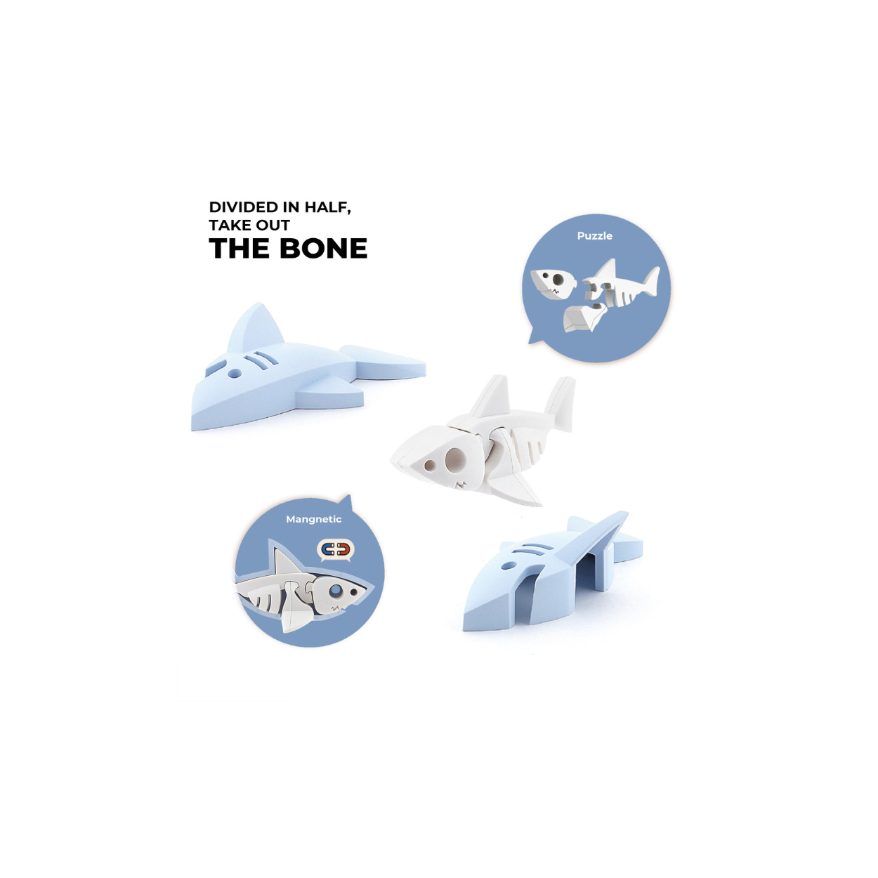Halftoys - Ocean - Witte haai