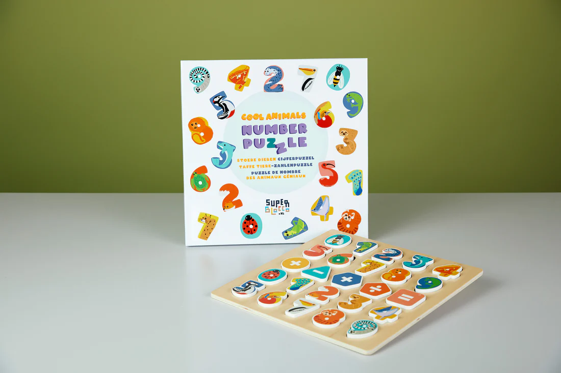 Stoere Dieren Cijfer Puzzel