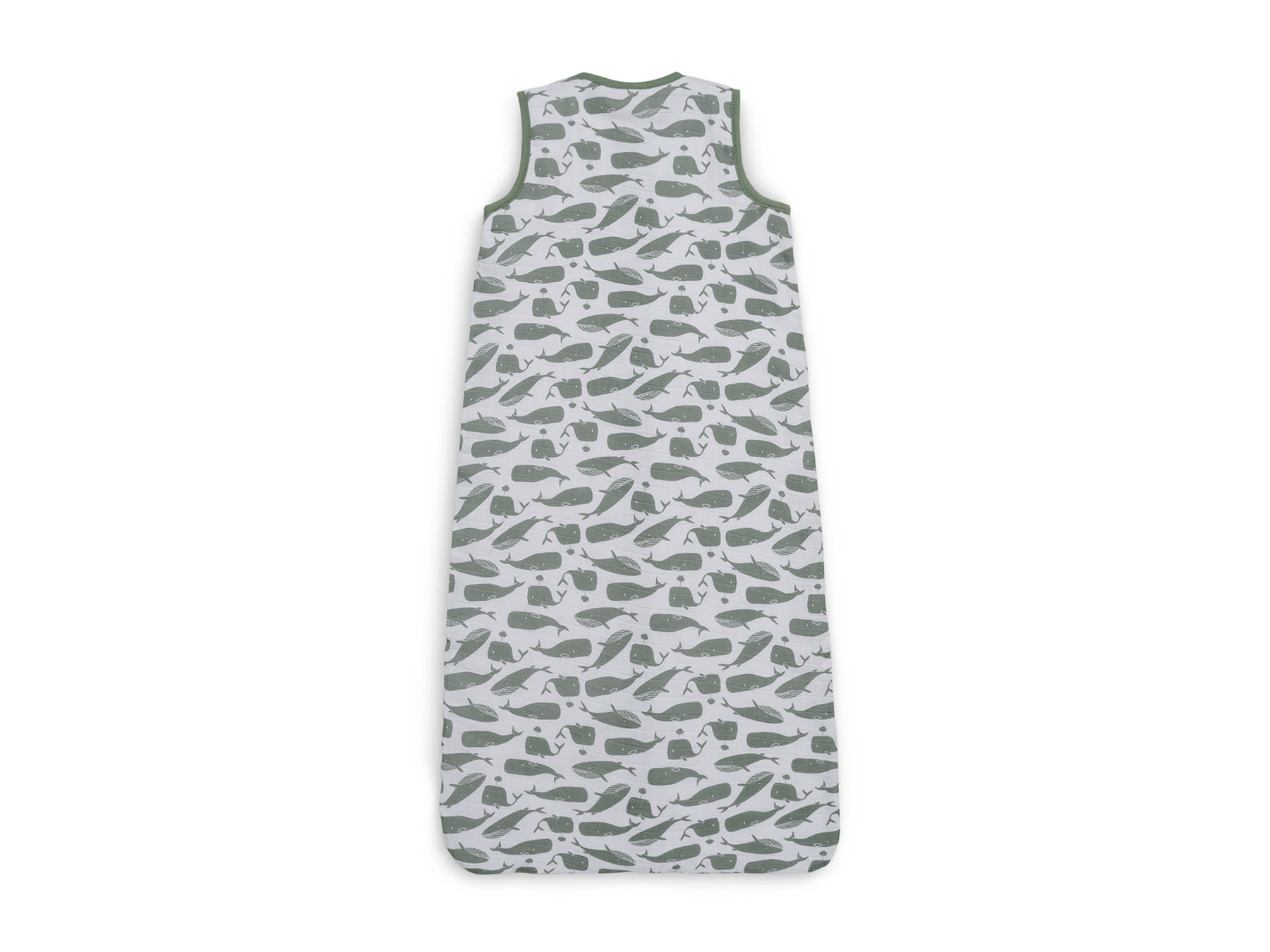 Slaapzak zomer hydrofiel - 70 cm - Whales - Ash green