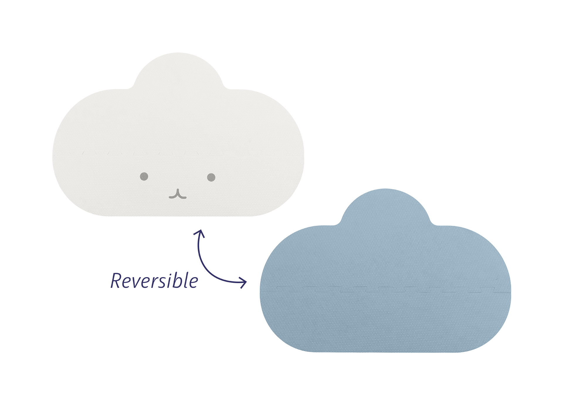 Speelmat cloud small - dusty blue Speelmat cloud small - dusty blue