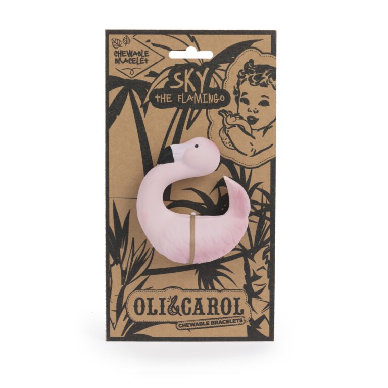 Bad- en bijtspeelgoed Flamingo armband