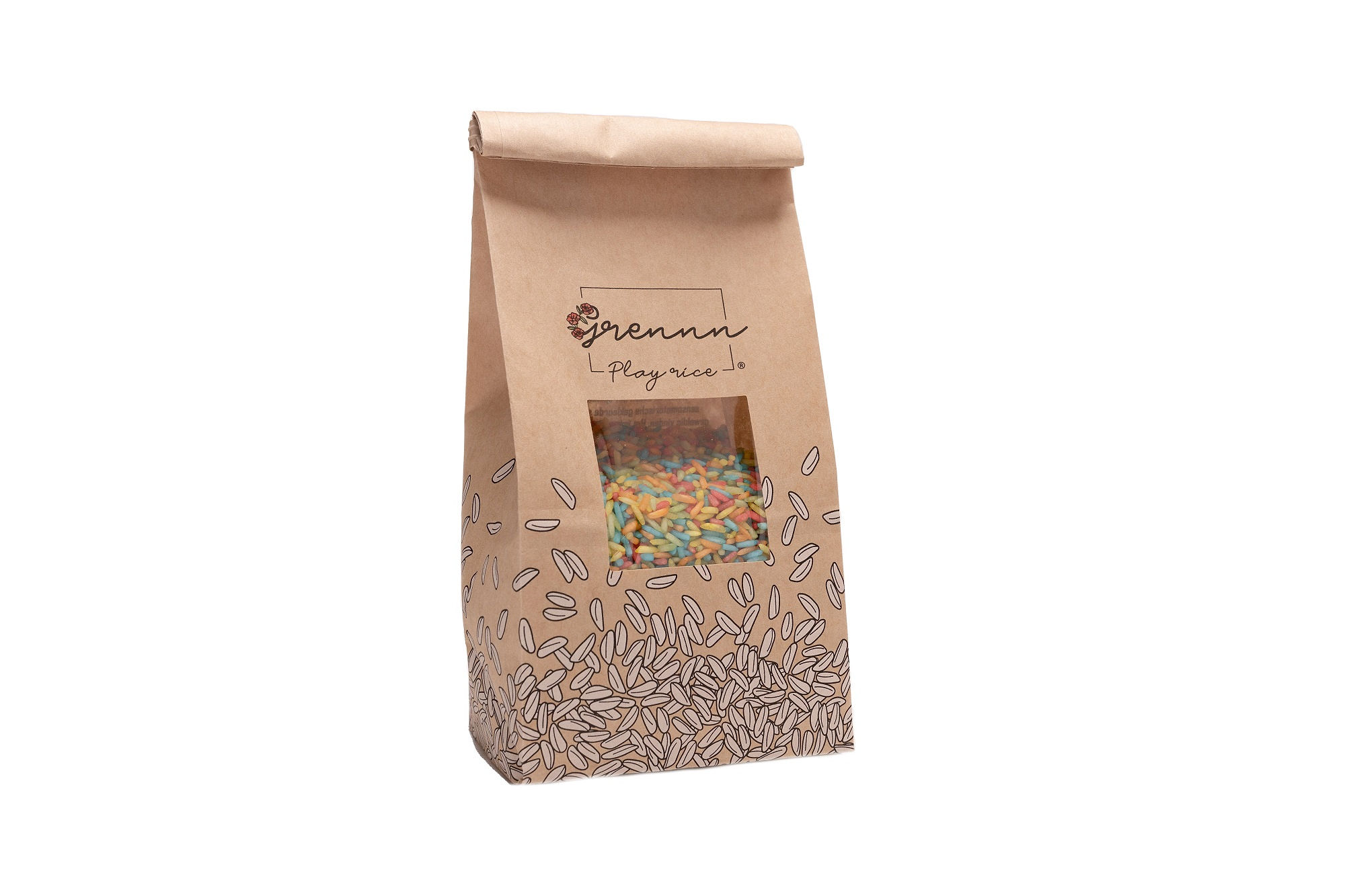 Grennn speelrijst regenboog mix - 500g