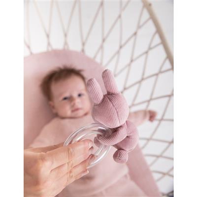 Nijntje Rib rammelaar pink baby