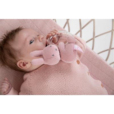Nijntje Rib rammelaar pink baby