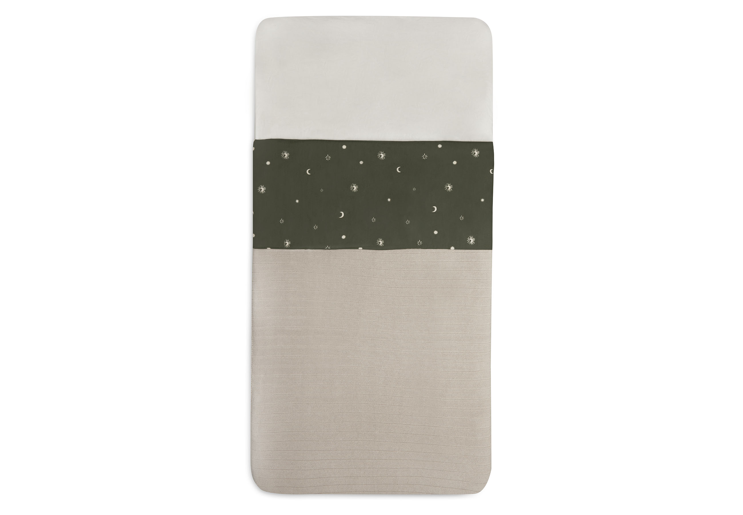 Laken ledikant 120 x 150 cm - Stargaze Leaf green